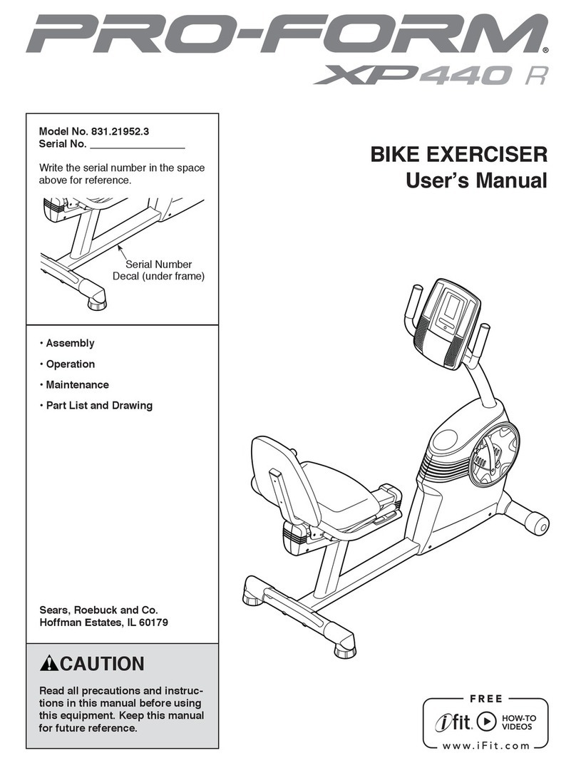 Pro-Form 831.21952.3 user manual Pro-Form 831.21952.3 user manual