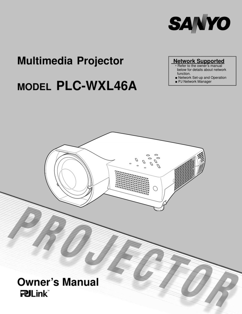 Sanyo PLC-WXL46A owner's manual