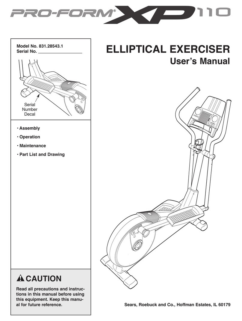Pro-Form 831.28543.1 User manual