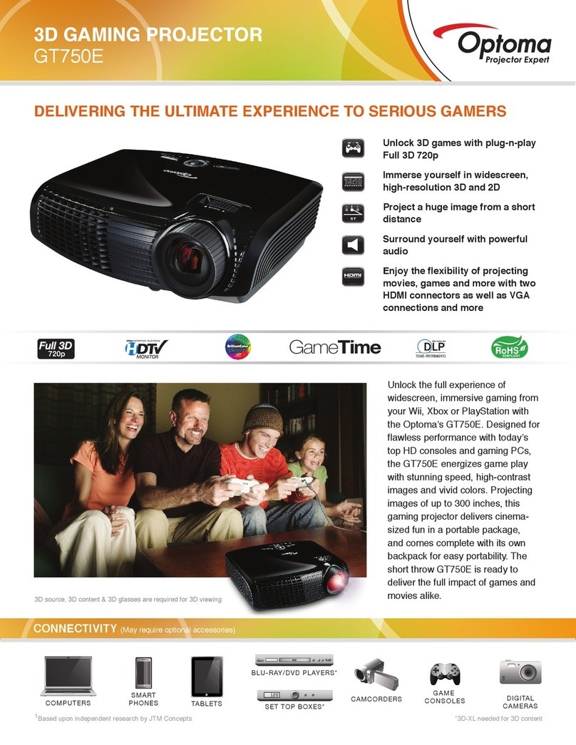 Optoma GT750E User manual