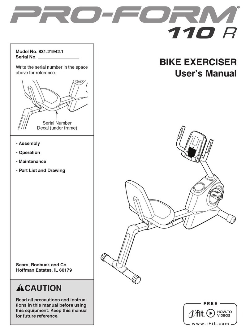 Pro-Form 831.21942.1 User manual