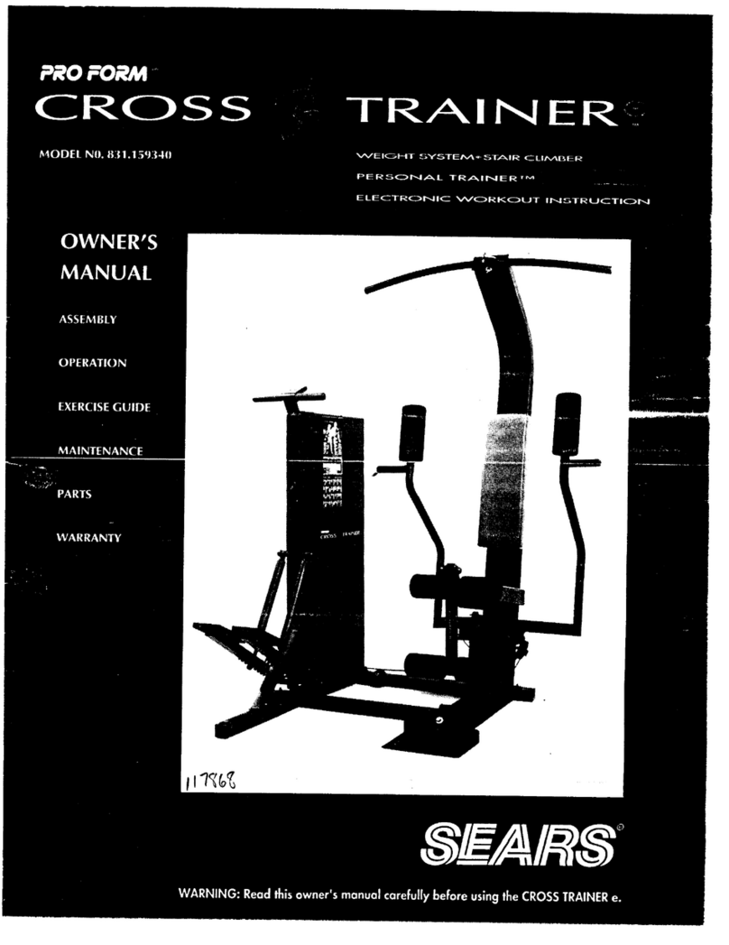 Pro-Form 831.159340 owner's manual