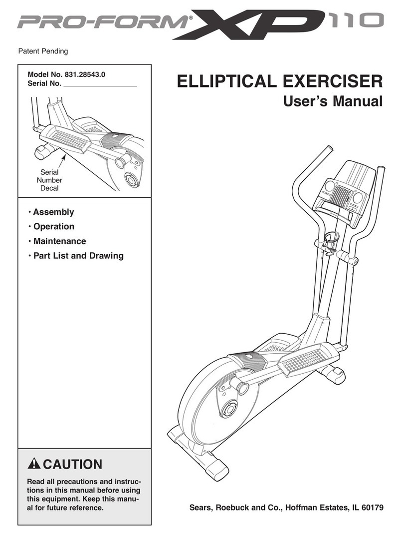 Pro-Form 831.28543.0 User manual