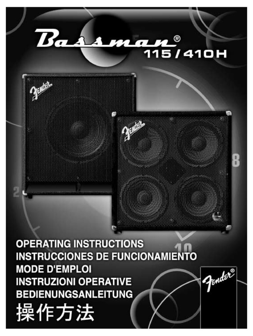 Fender Bassman 115 User manual