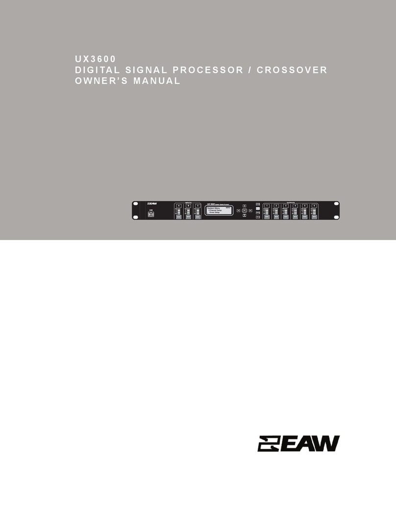 EAW UX3600 User manual