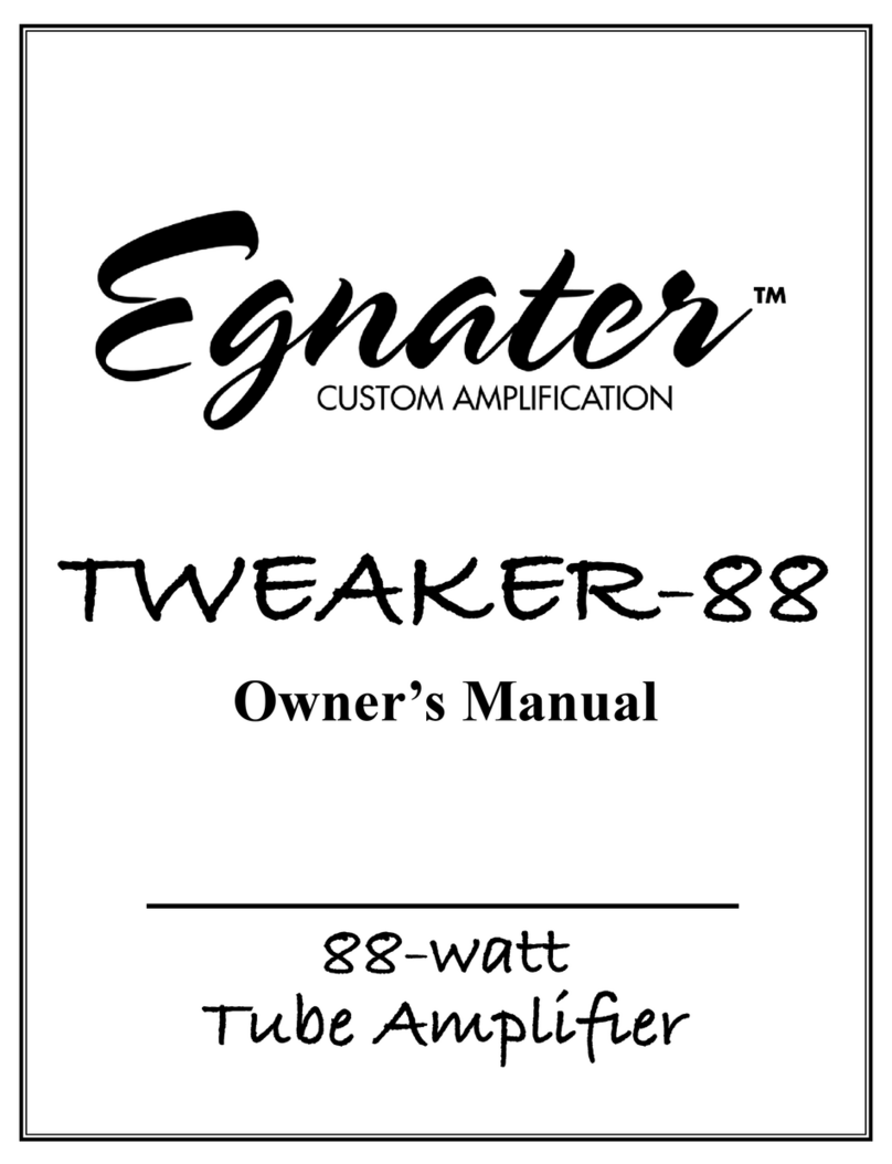 Egnater TWEAKER-88 User manual