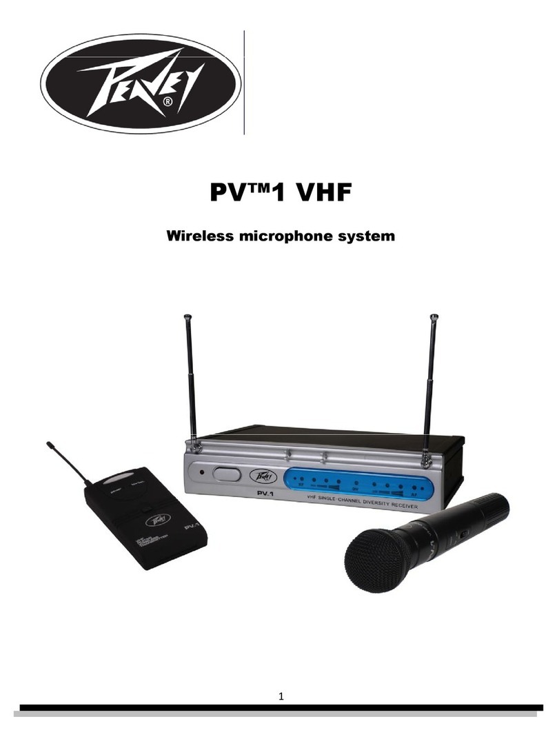 Peavey PV 1 VHF user manual
