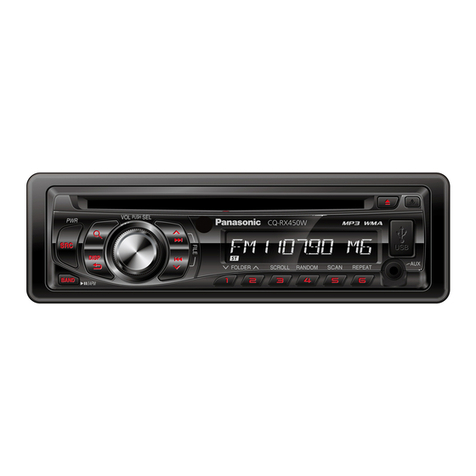 Panasonic CQ-RX450W Operating insructions Panasonic CQ-RX450W Operating insructions