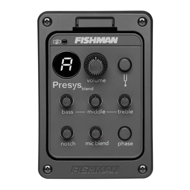 Fishman PRESYS BLEND ONBOARD PREAMP User manual