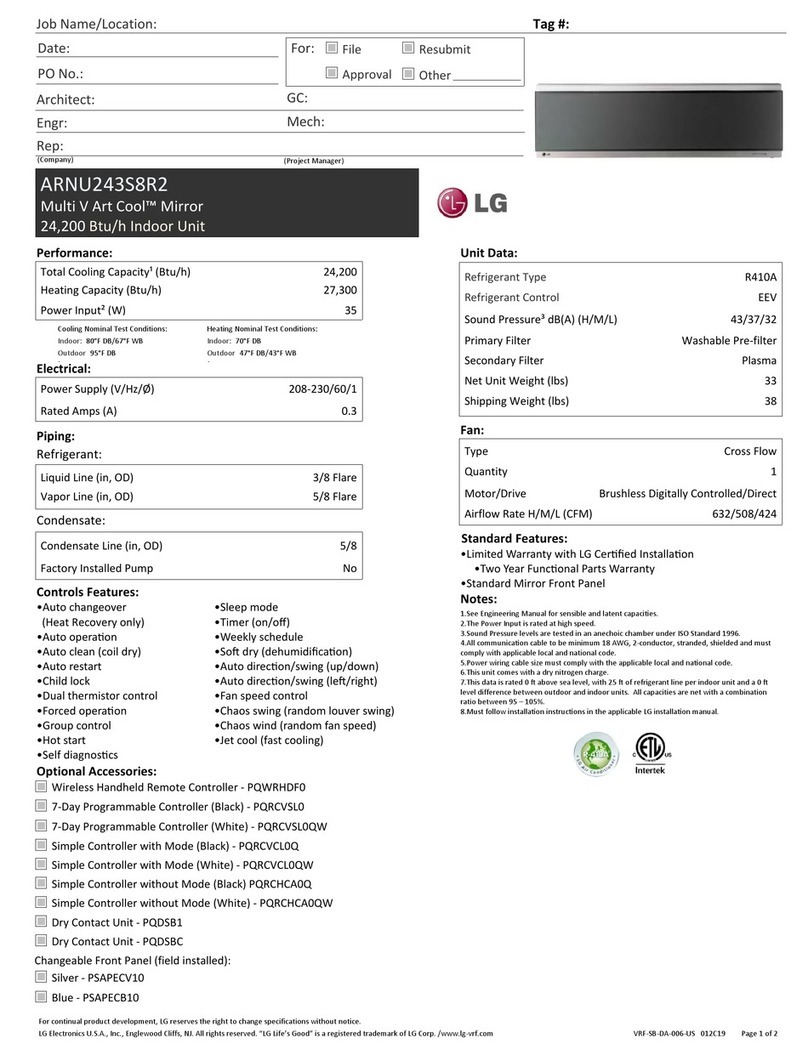 LG ARNU243S8R2 User manual LG ARNU243S8R2 User manual