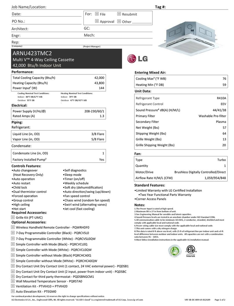 LG ARNU423TMC2 User manual
