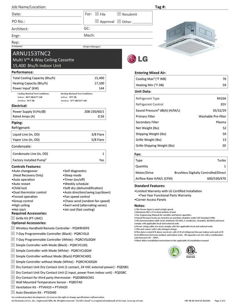 LG ARNU153TNC2 User manual