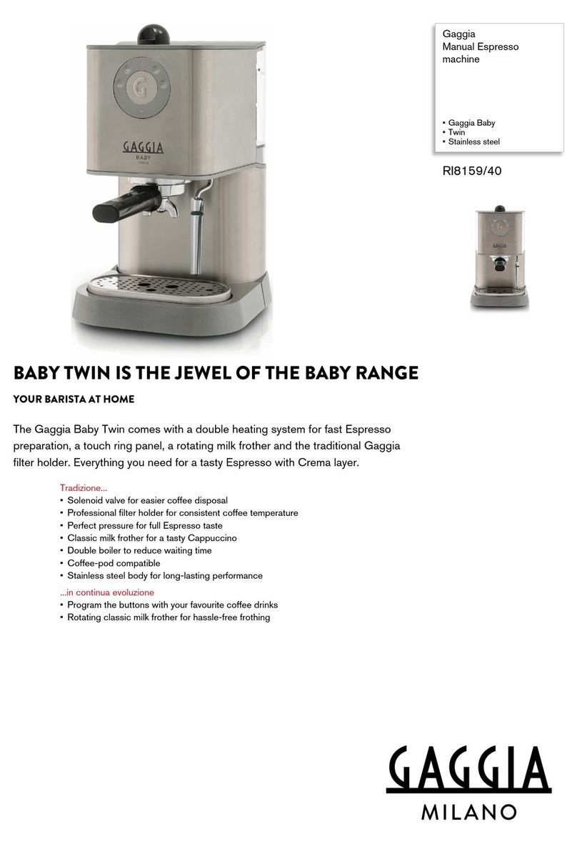 Gaggia RI8159/40 Specifications