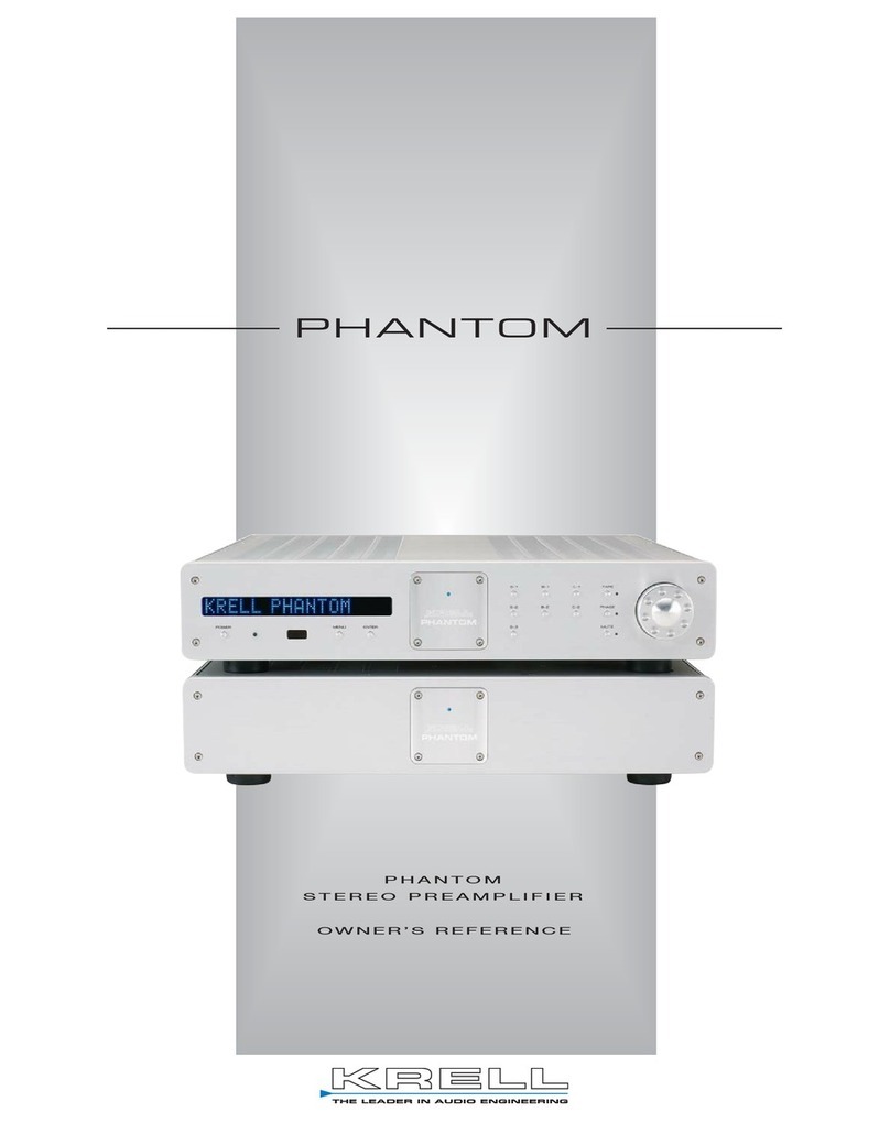 Krell Industries PHANTOM User manual
