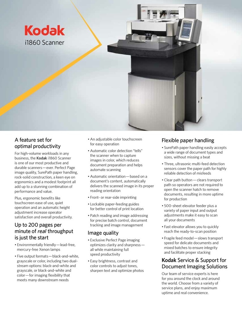 Kodak I1860 - Document Scanner User manual