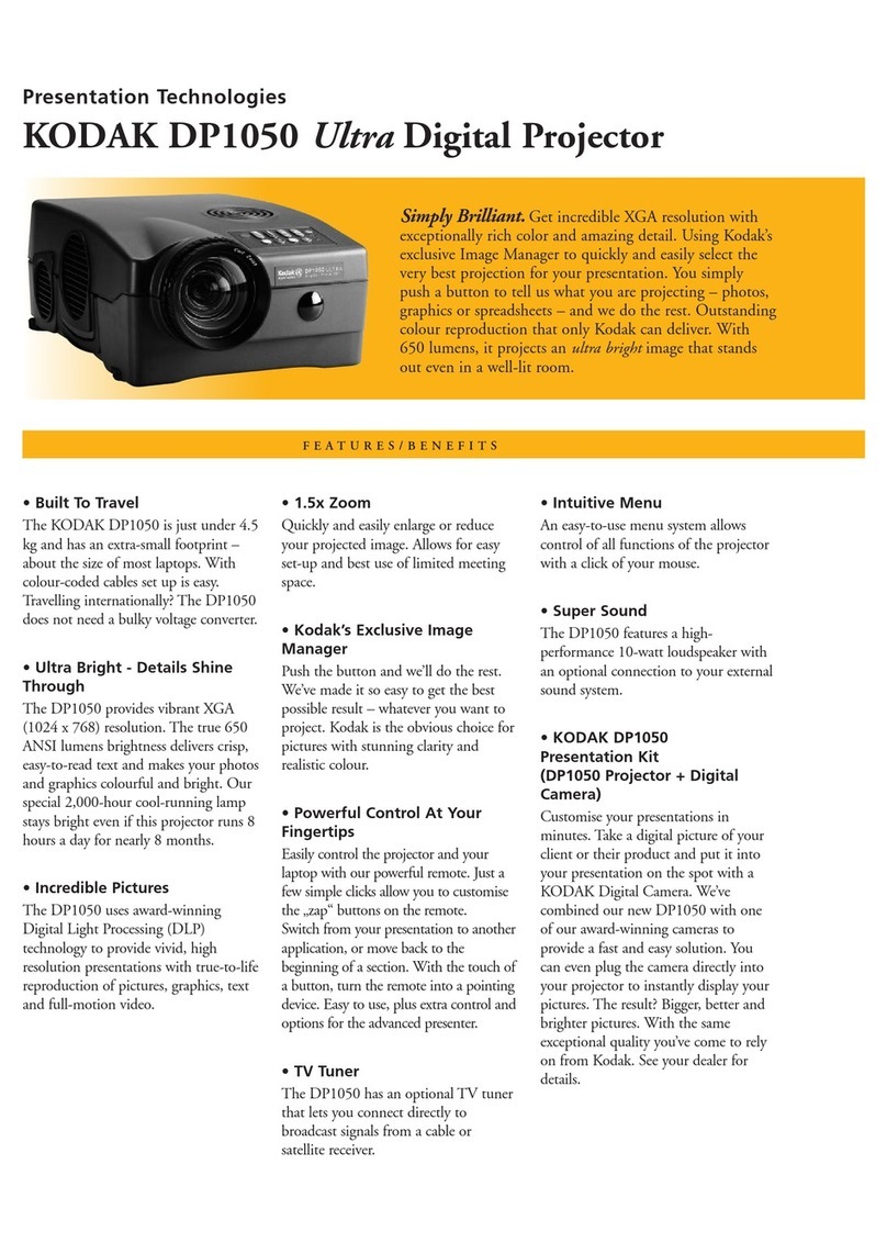 Kodak DP1050 ULTRA Installation and operation manual