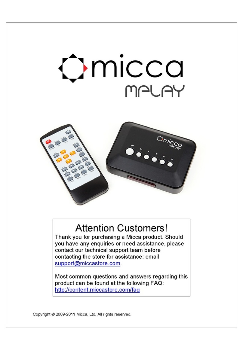 Micca mplay quick start guide