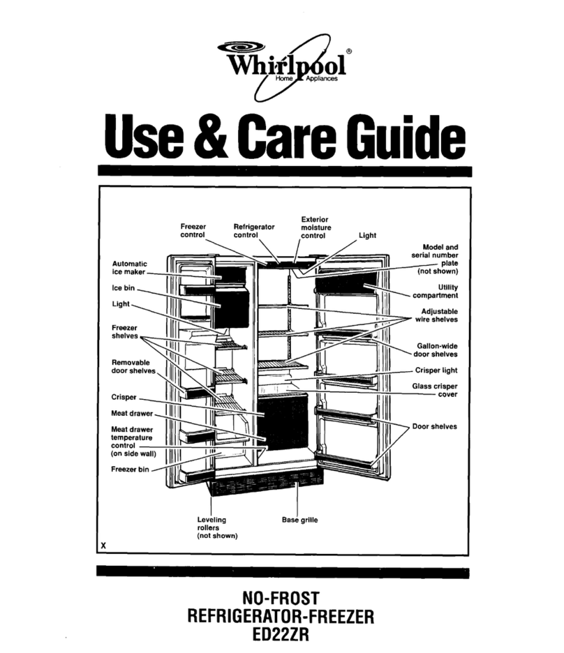Whirlpool ED22ZR Use & care guide