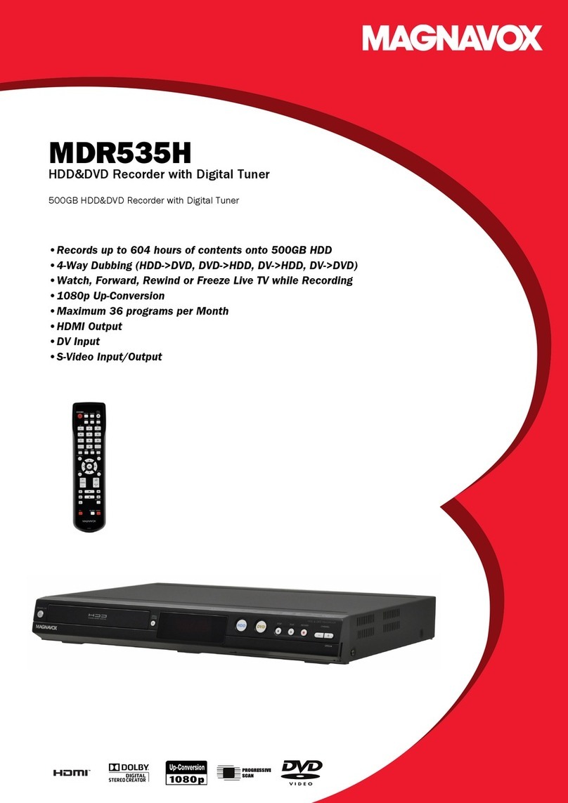 Magnavox MDR535H User manual