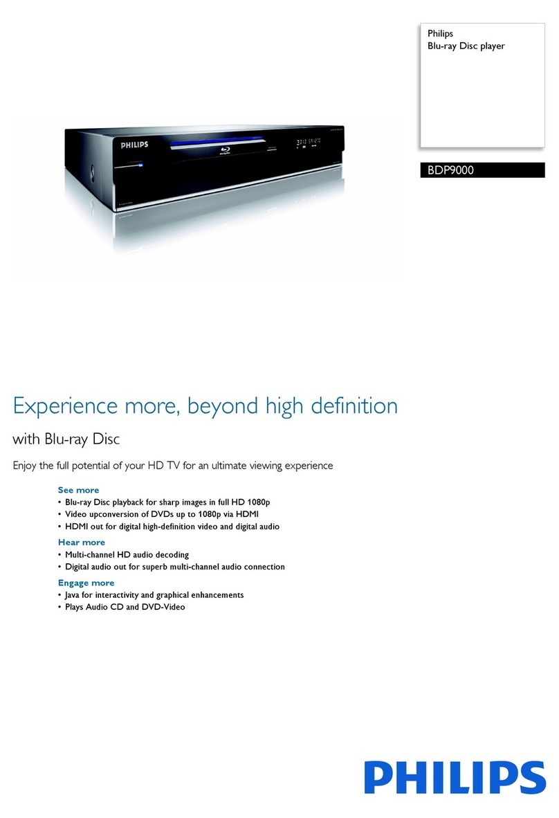 Philips BDP9000/37 Specifications