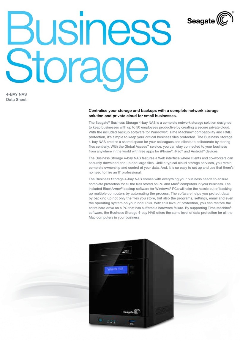 Seagate Business Storage 4-Bay NAS User manual