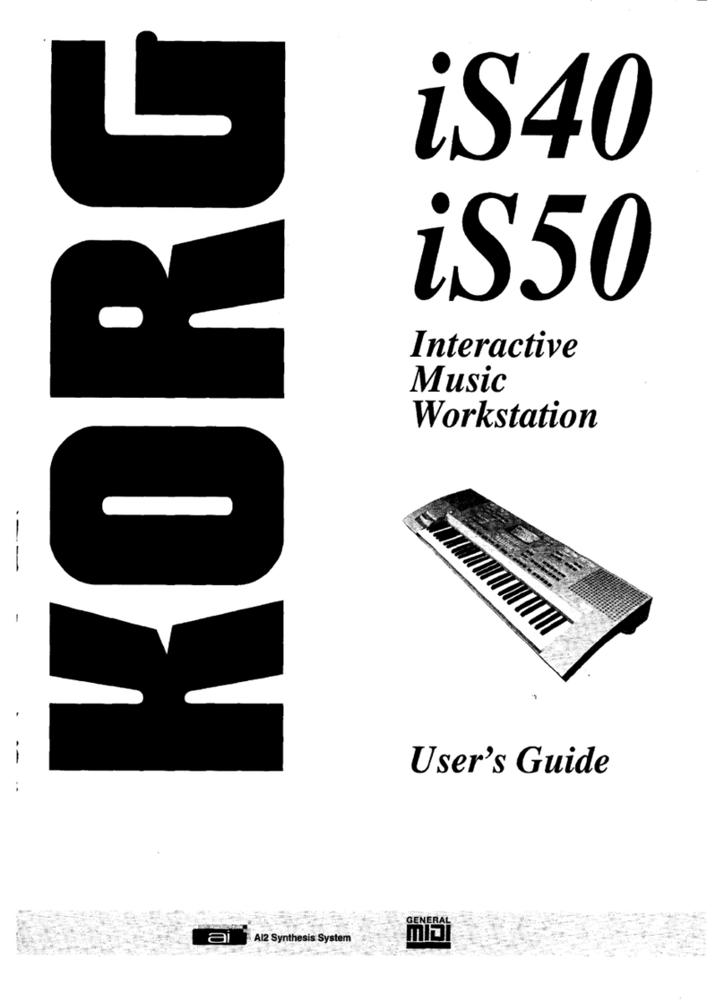 Korg The iS40 User manual