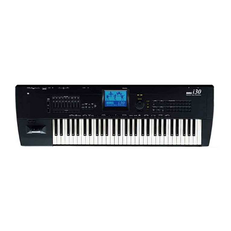 Korg i30 Operator's manual Korg i30 Operator's manual