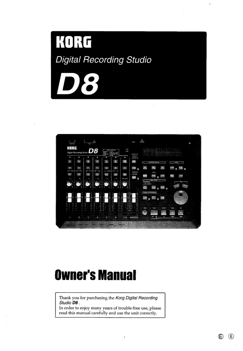 Korg D8 User manual