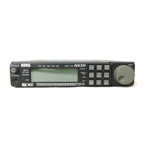Korg NX5R User manual