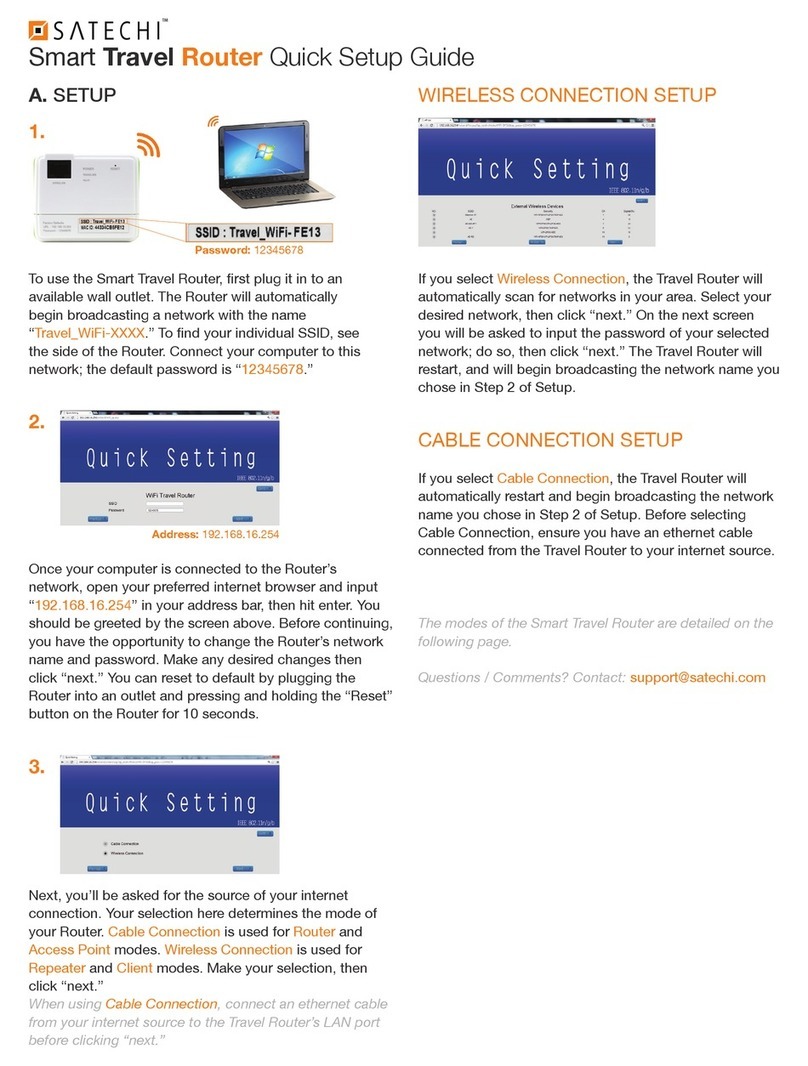 Satechi Smart Travel Quick setup guide