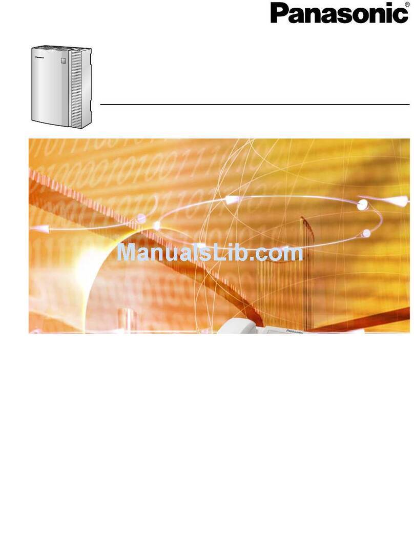 Panasonic KX- TAW848 user manual