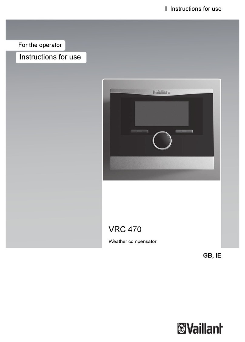 Vaillant VRC 470 instruction manual