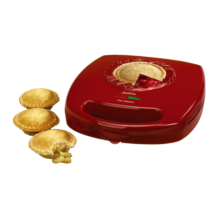 Sunbeam Mini Pie Maker User manual