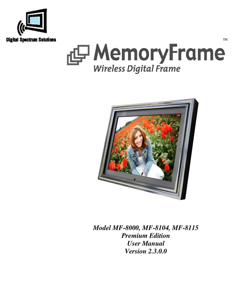 Digital Spectrum Solutions MemoryFrame MF-8000 user manual