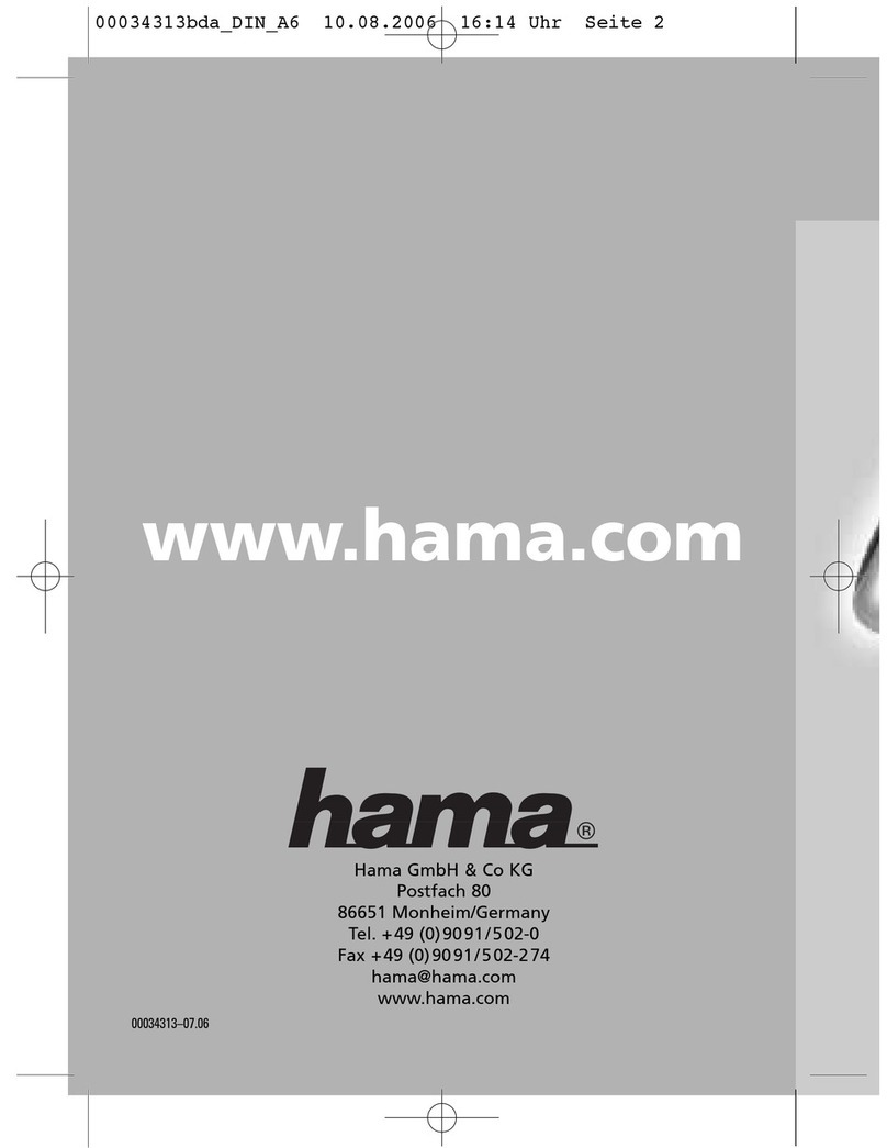 Hama Quixotic instruction manual