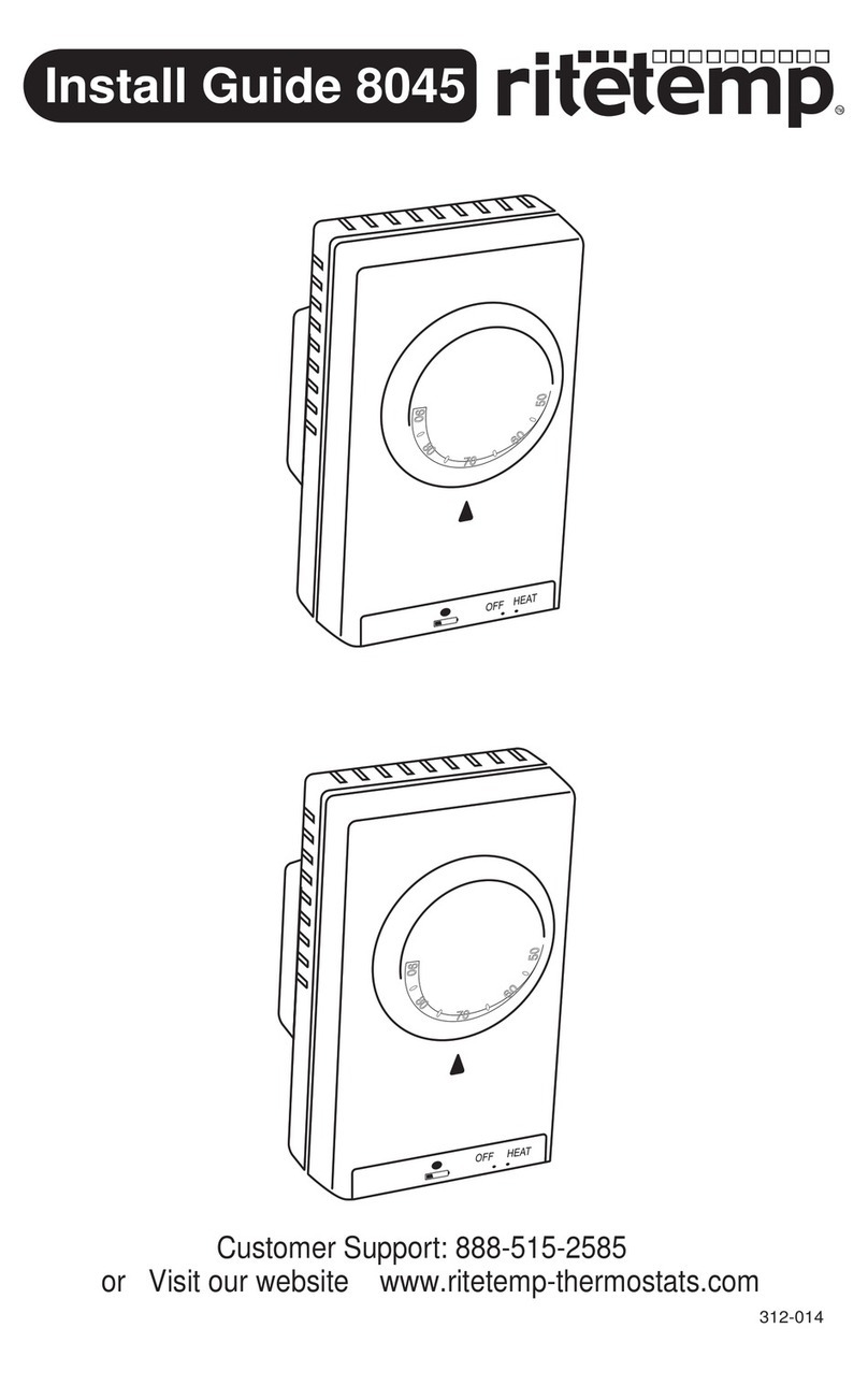 ritetemp 8045 User manual ritetemp 8045 User manual