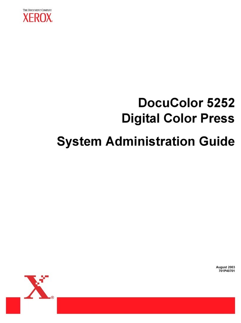 Xerox DocuColor 5252 Instruction Manual