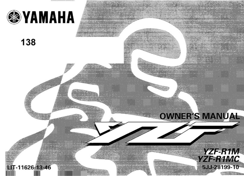 Yamaha YZF-R1M User manual Yamaha YZF-R1M User manual