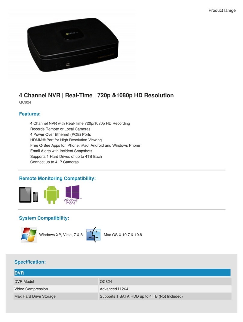 Q-See QC824 Specifications
