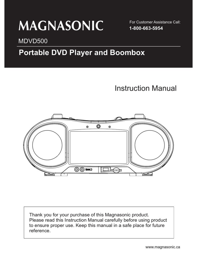 Magnasonic MDVD500 User manual