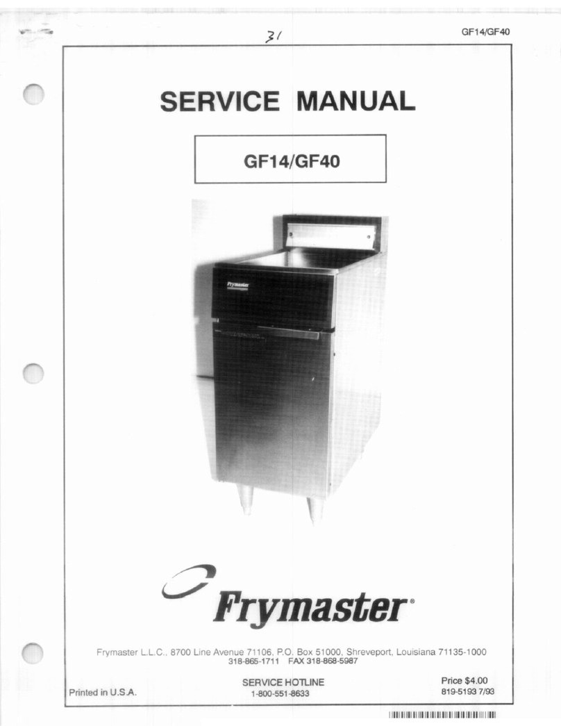Frymaster FRYMASTER GF14 series User manual