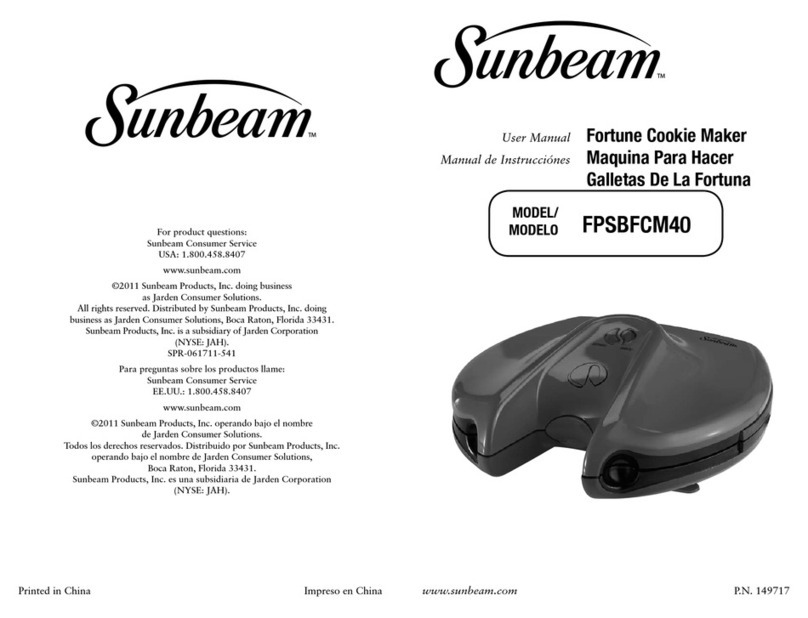 Sunbeam FPSBFCM40 User manual