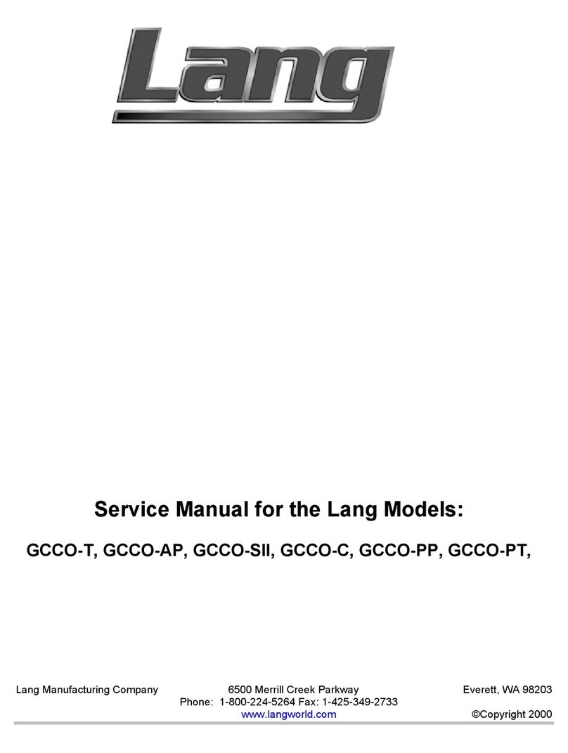Lang GCCO-T User manual