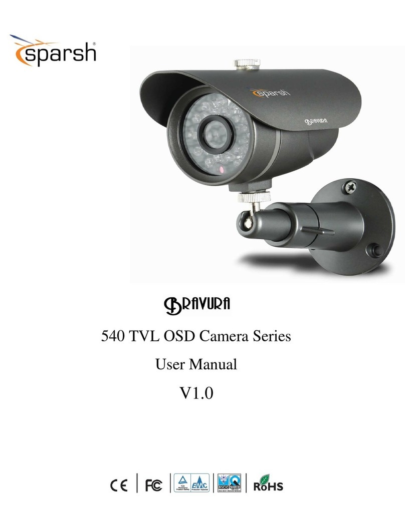 Sparsh 540 TVL OSD Camera Series User manual