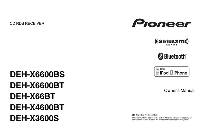 Pioneer DEH-X6600BS User manual