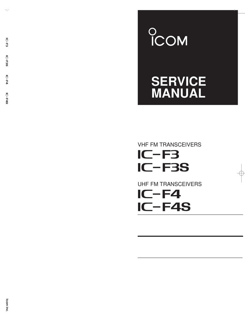 Icom IC-F3 Service manual