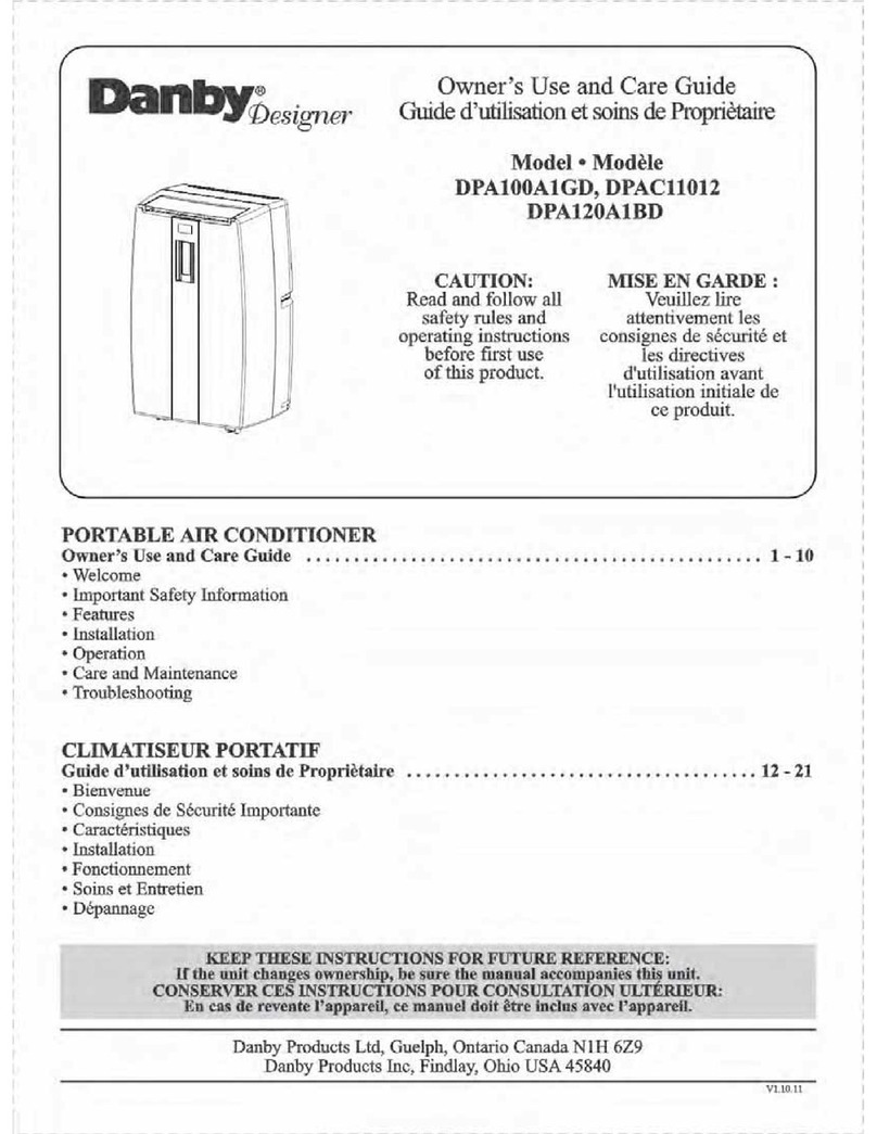 Danby Designer DPA100A1GD Assembly instructions