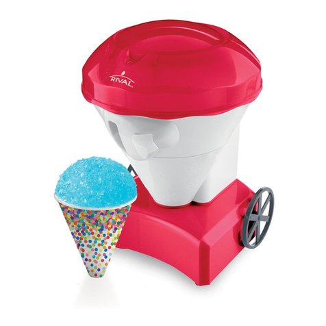 Rival Snow Cone Maker owner's guide