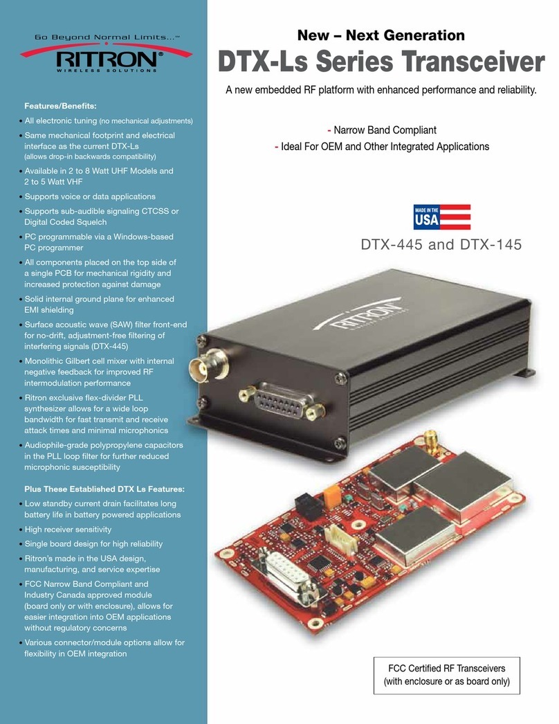 Ritron DTX-Ls Series Specifications