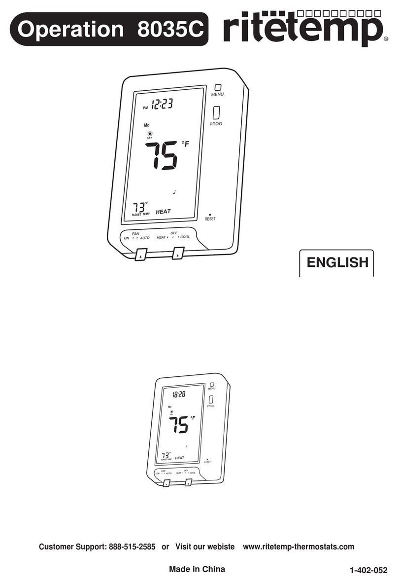 ritetemp 8035C User manual ritetemp 8035C User manual